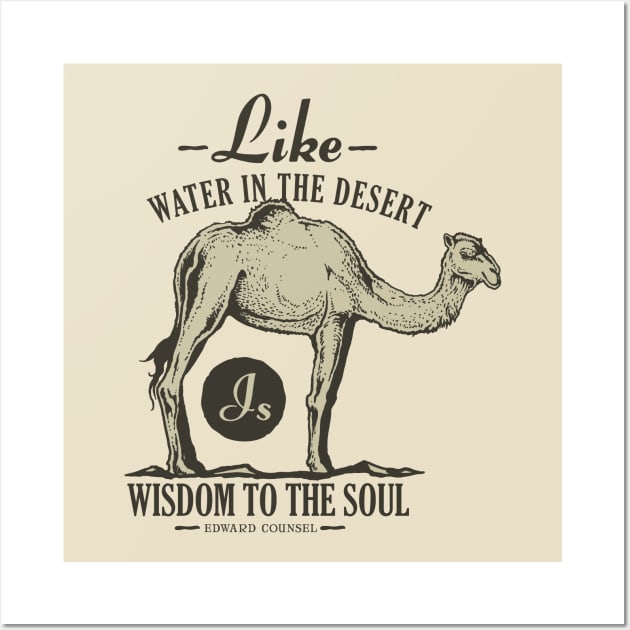 Like Water in the Desert Wall Art by RadCoolguy